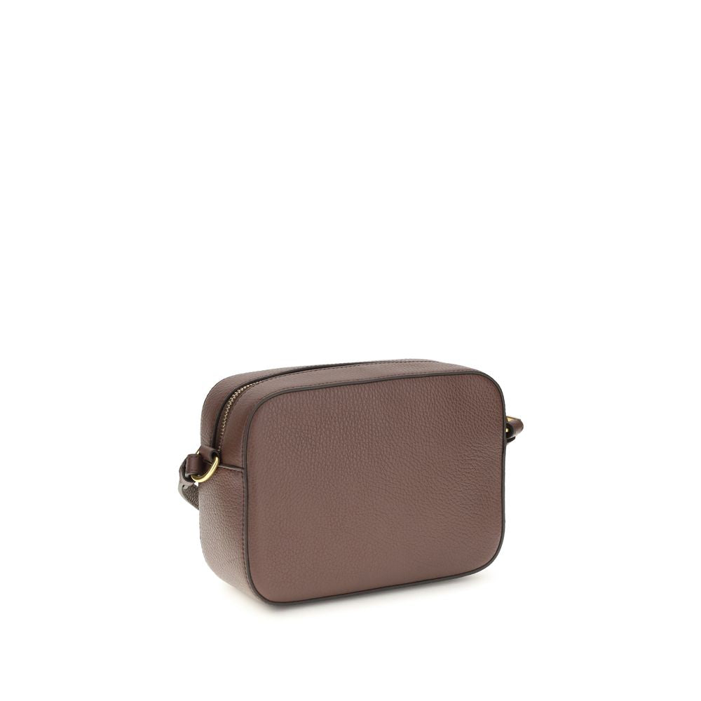 Coccinelle Brown Calf Leather Shoulder Bag