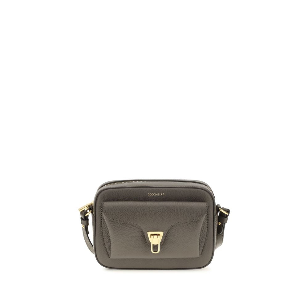 Coccinelle Brown Calf Leather Shoulder Bag