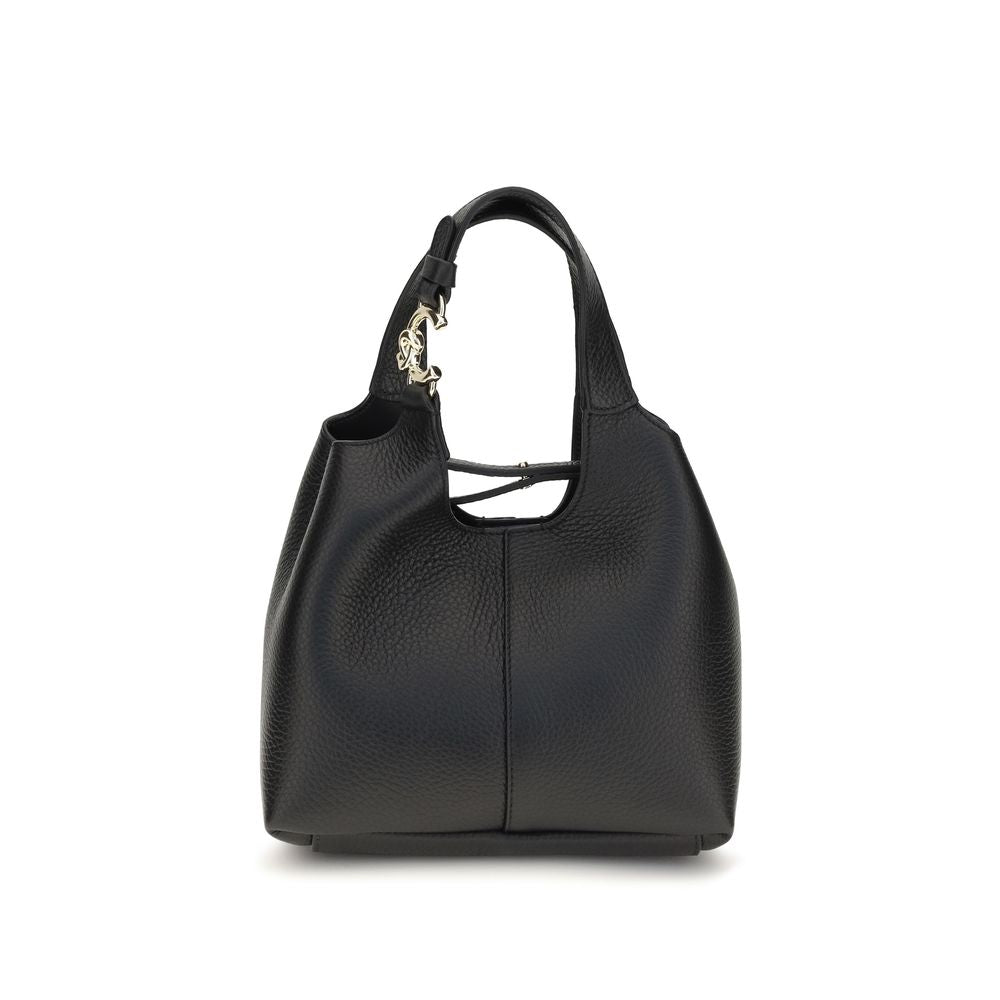 Coccinelle Black Calf Leather Shoulder Bag