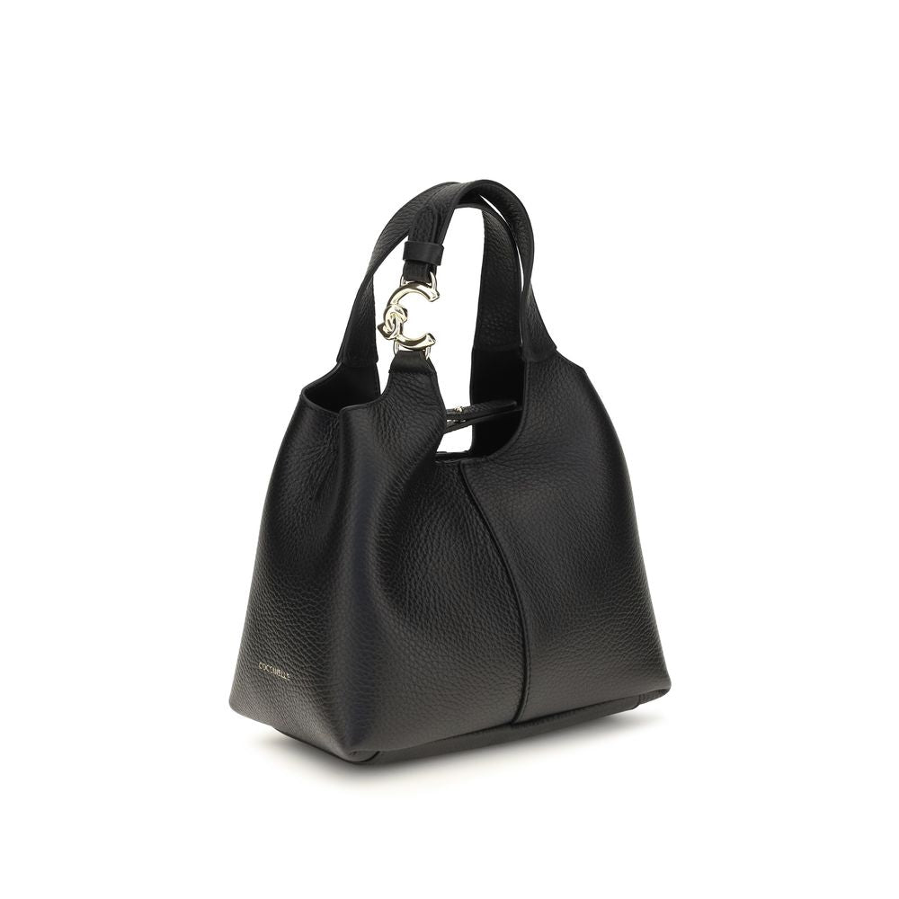 Coccinelle Black Calf Leather Shoulder Bag