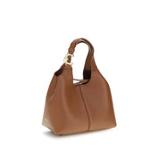 Coccinelle Brown Calf Leather Shoulder Bag