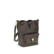 Coccinelle Brown Calf Leather Shoulder Bag