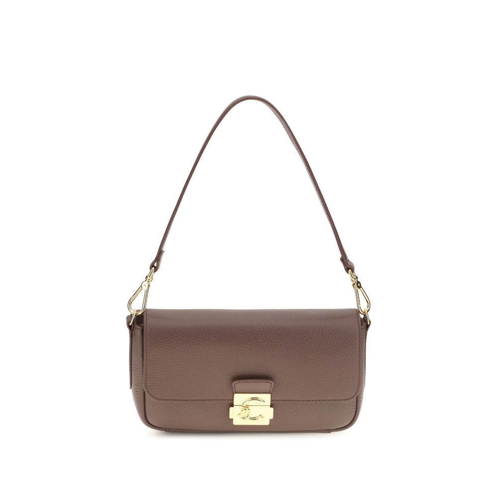 Coccinelle Brown Calf Leather Shoulder Bag