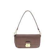 Coccinelle Brown Calf Leather Shoulder Bag