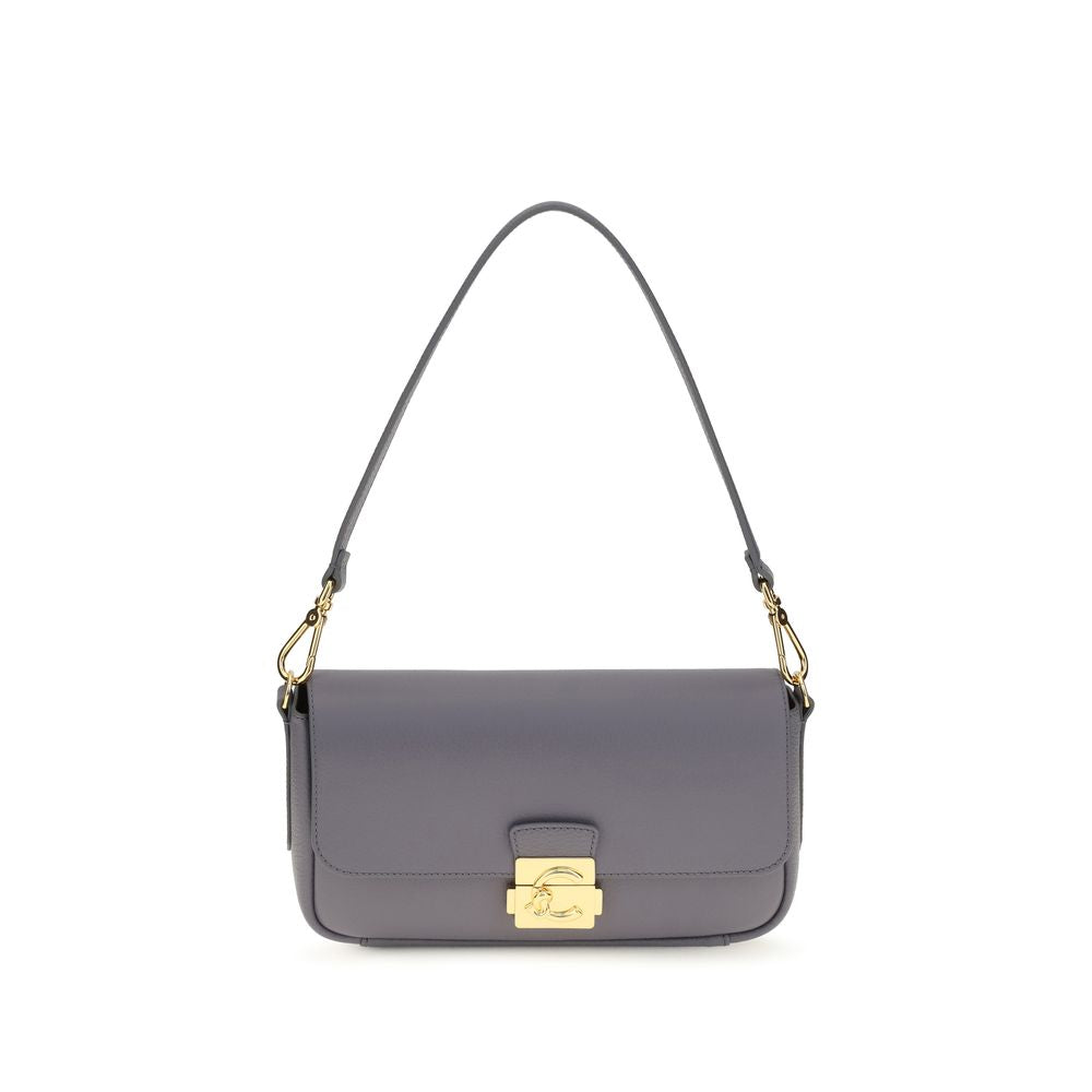 Coccinelle Blue Calf Leather Shoulder Bag