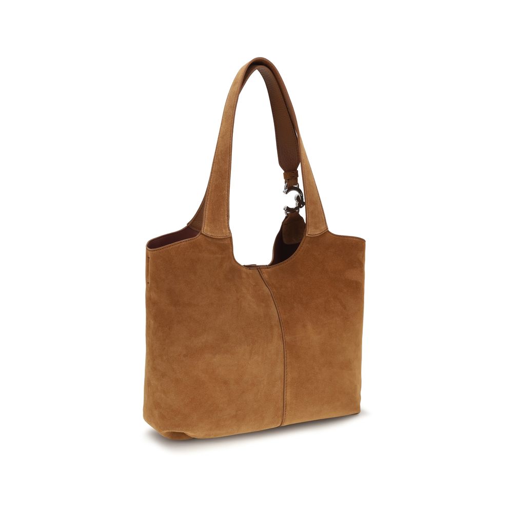 Coccinelle Brown Calf Leather Shoulder Bag