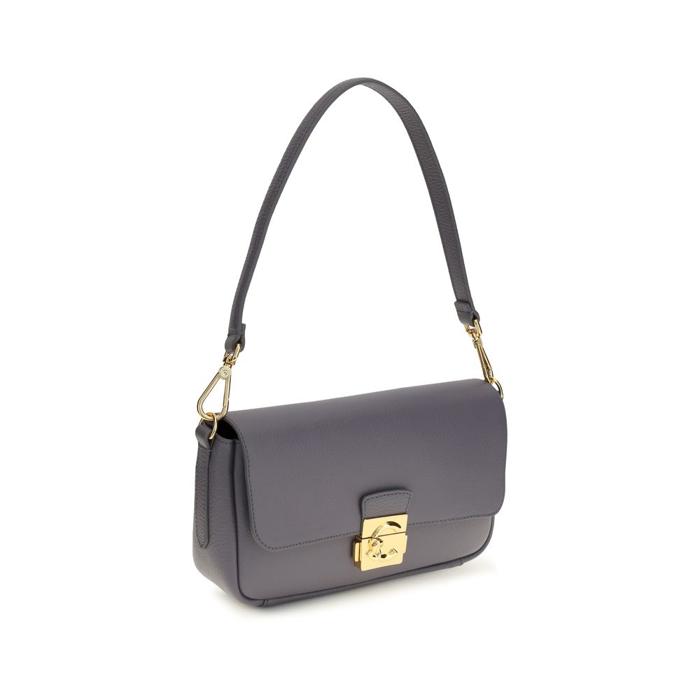 Coccinelle Blue Calf Leather Shoulder Bag