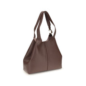 Coccinelle Beige Calf Leather Shoulder Bag