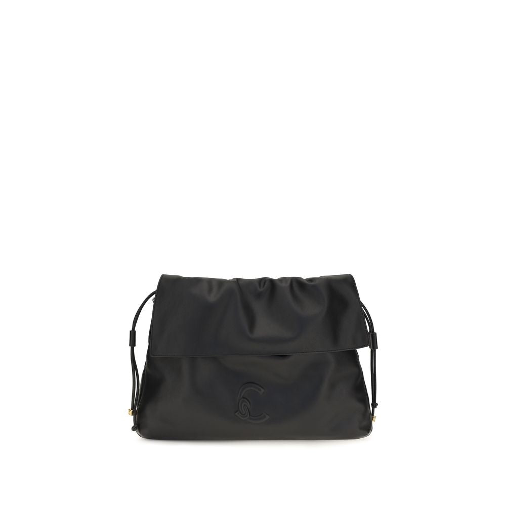 Coccinelle Black Calf Leather Shoulder Bag