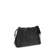 Coccinelle Black Calf Leather Shoulder Bag