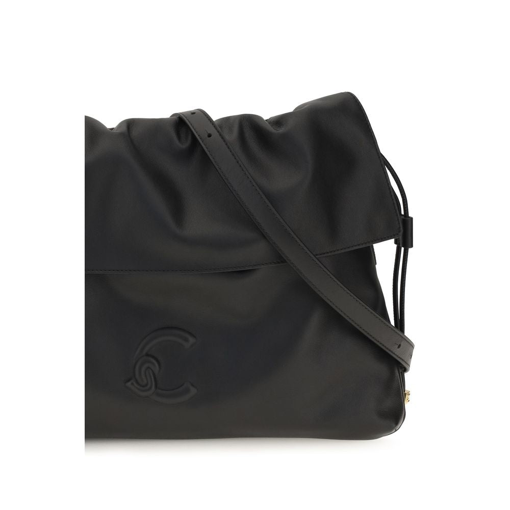 Coccinelle Black Calf Leather Shoulder Bag