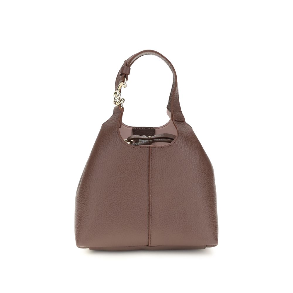 Coccinelle Beige Calf Leather Shoulder Bag