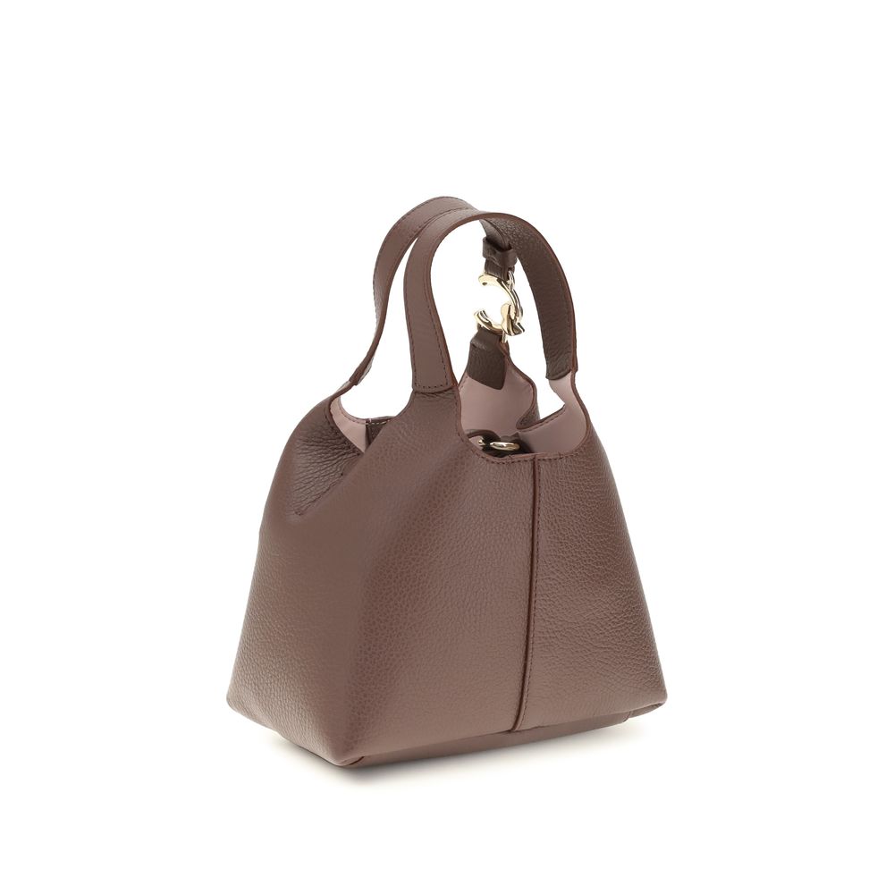 Coccinelle Beige Calf Leather Shoulder Bag