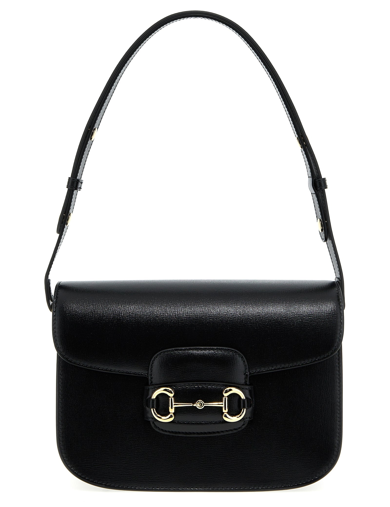 Gucci Black Textured Leather Shoulder Bag