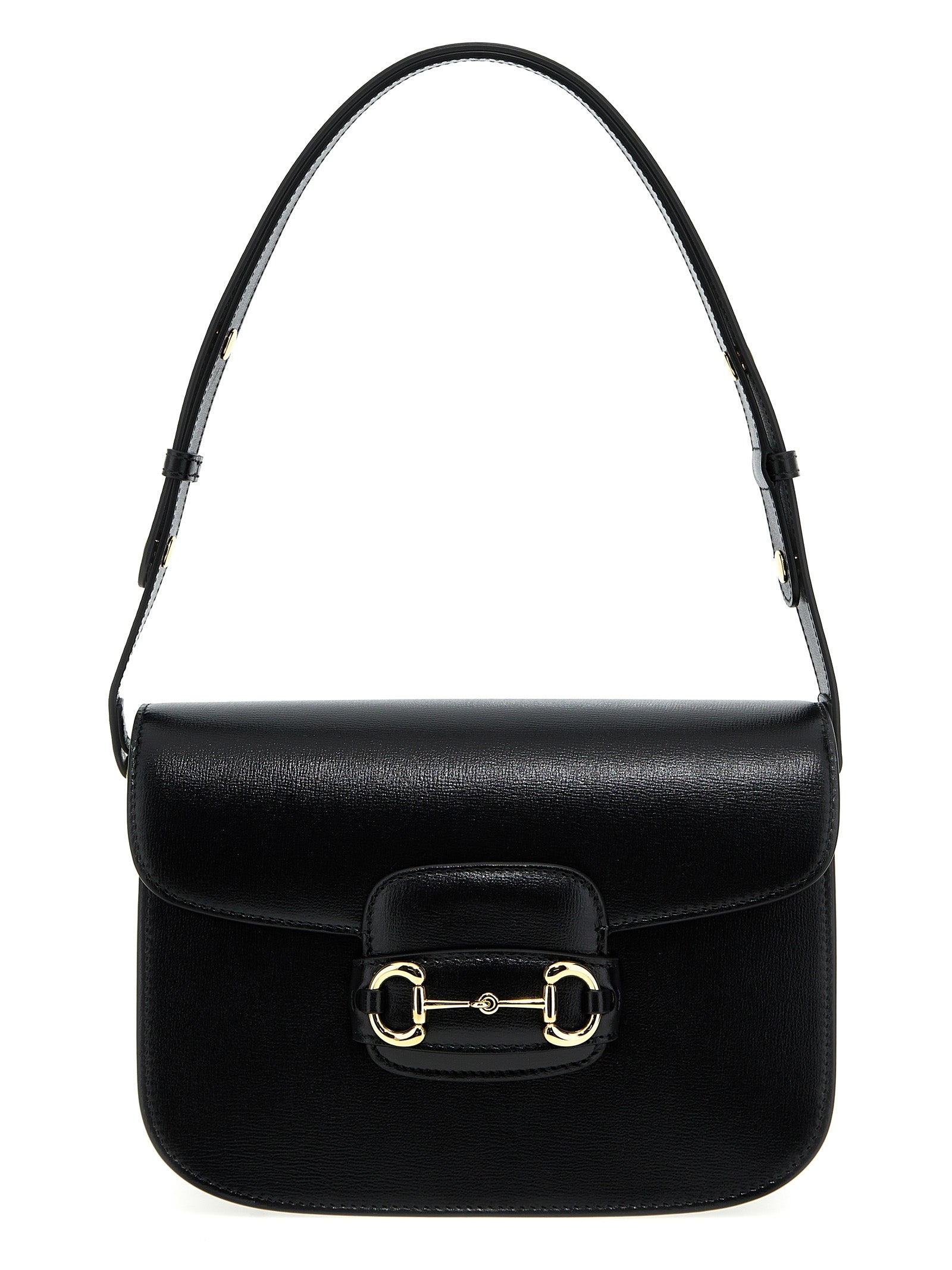 Gucci Black Textured Leather Shoulder Bag