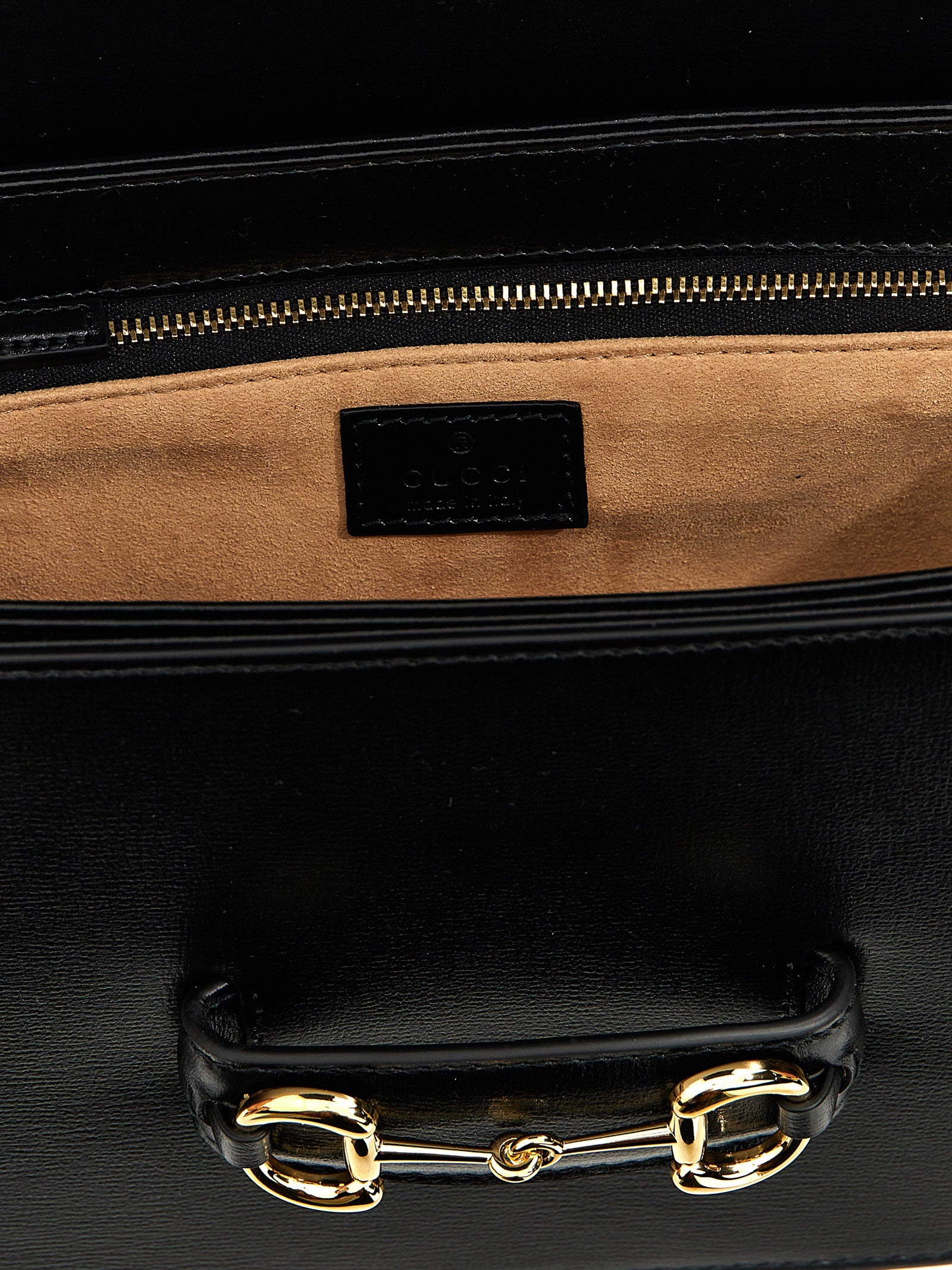 Gucci Black Textured Leather Shoulder Bag