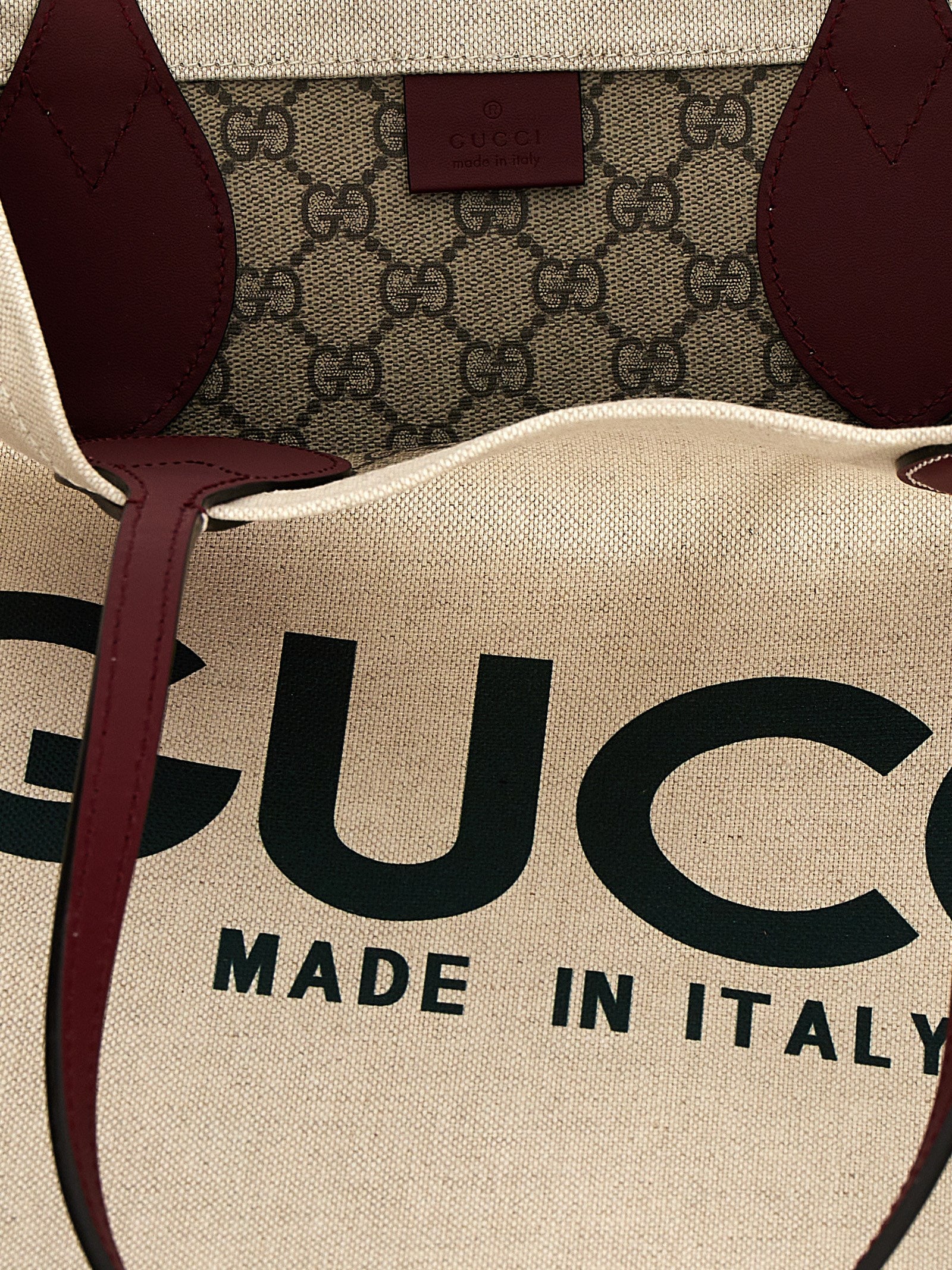 Gucci Beige Polyurethane Tote Bag
