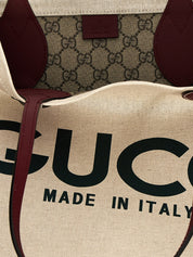 Gucci Beige Polyurethane Tote Bag