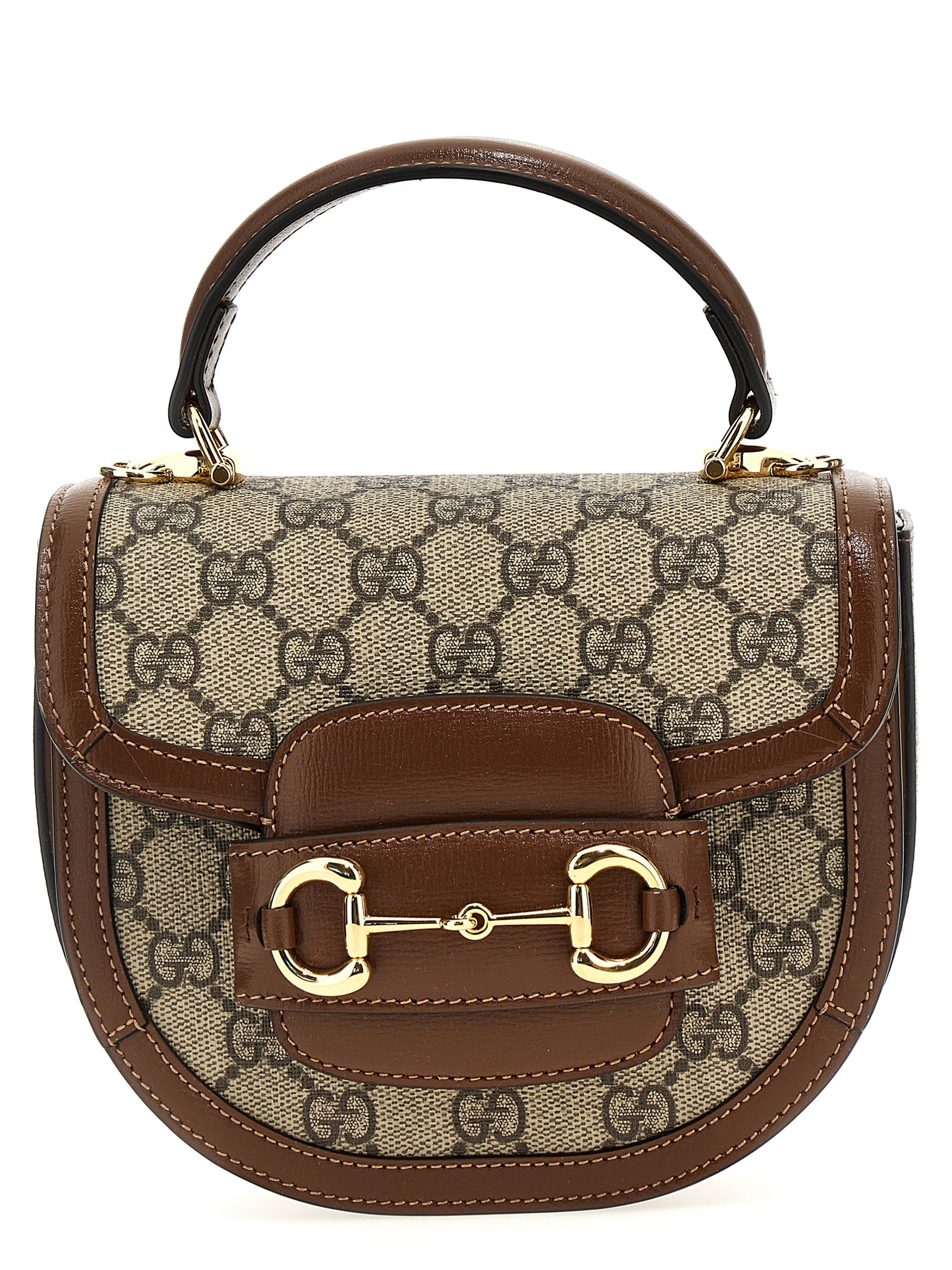 Gucci Brown Polyurethane Handbag