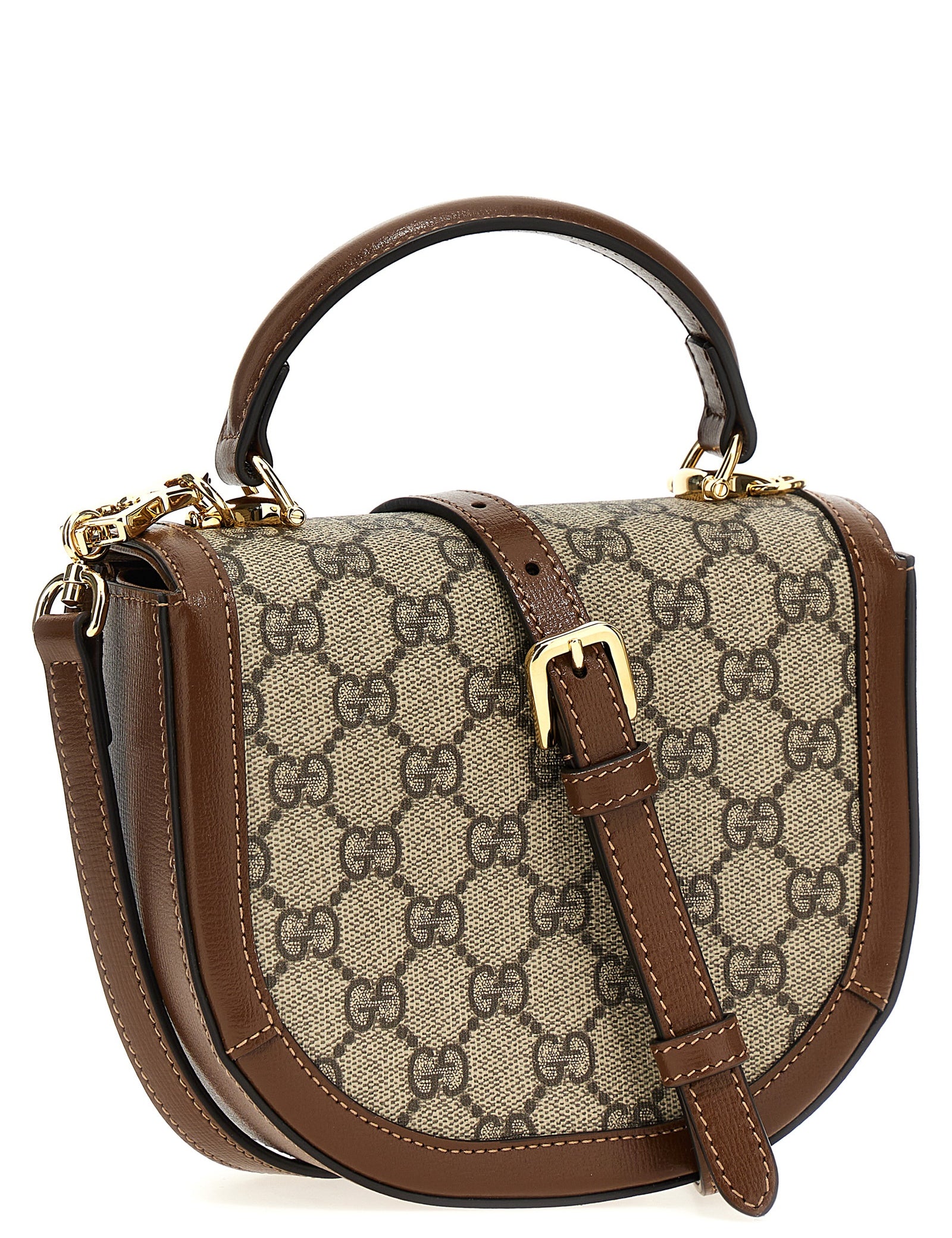 Gucci Brown Polyurethane Handbag