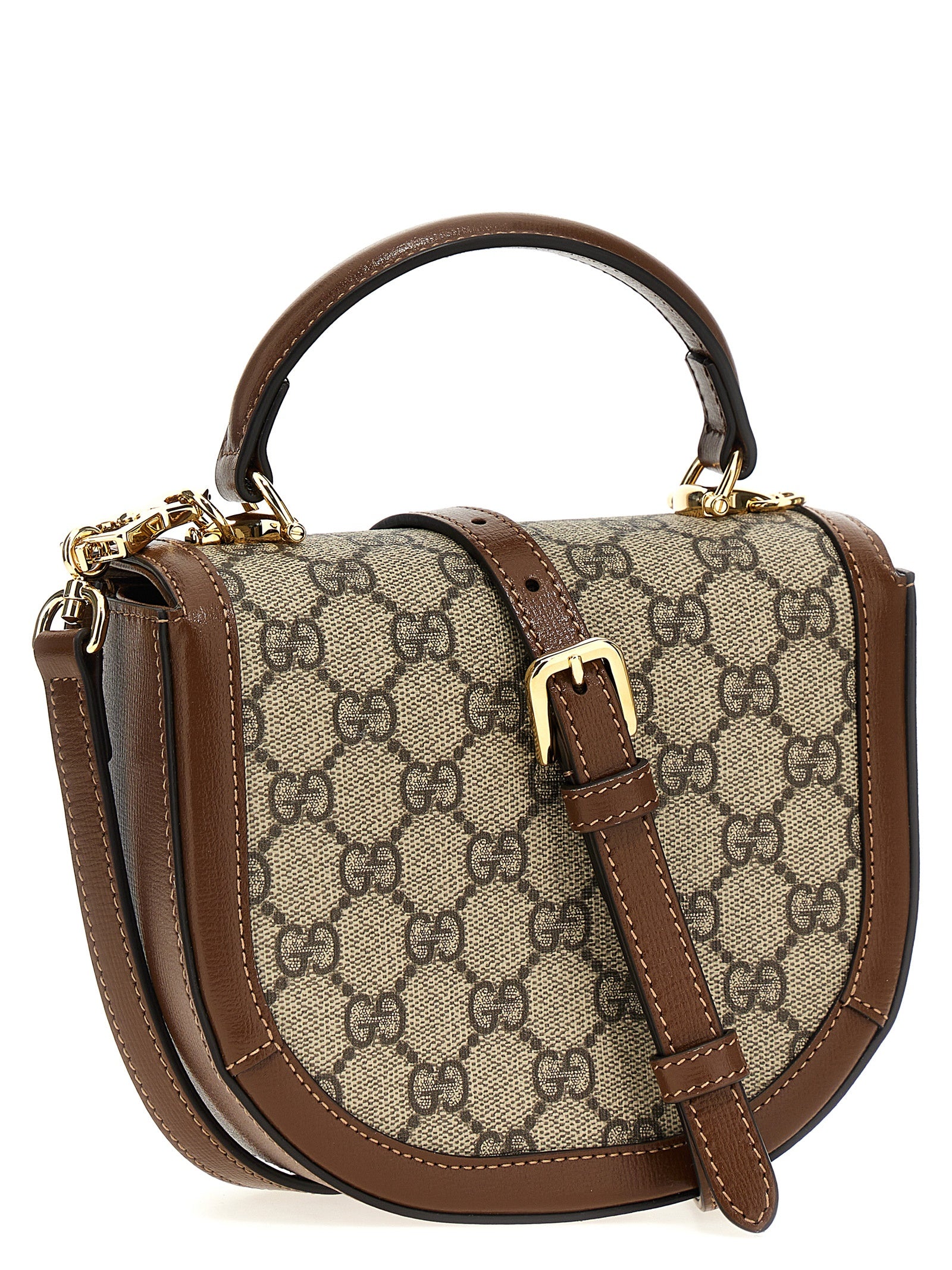 Gucci Brown Polyurethane Handbag