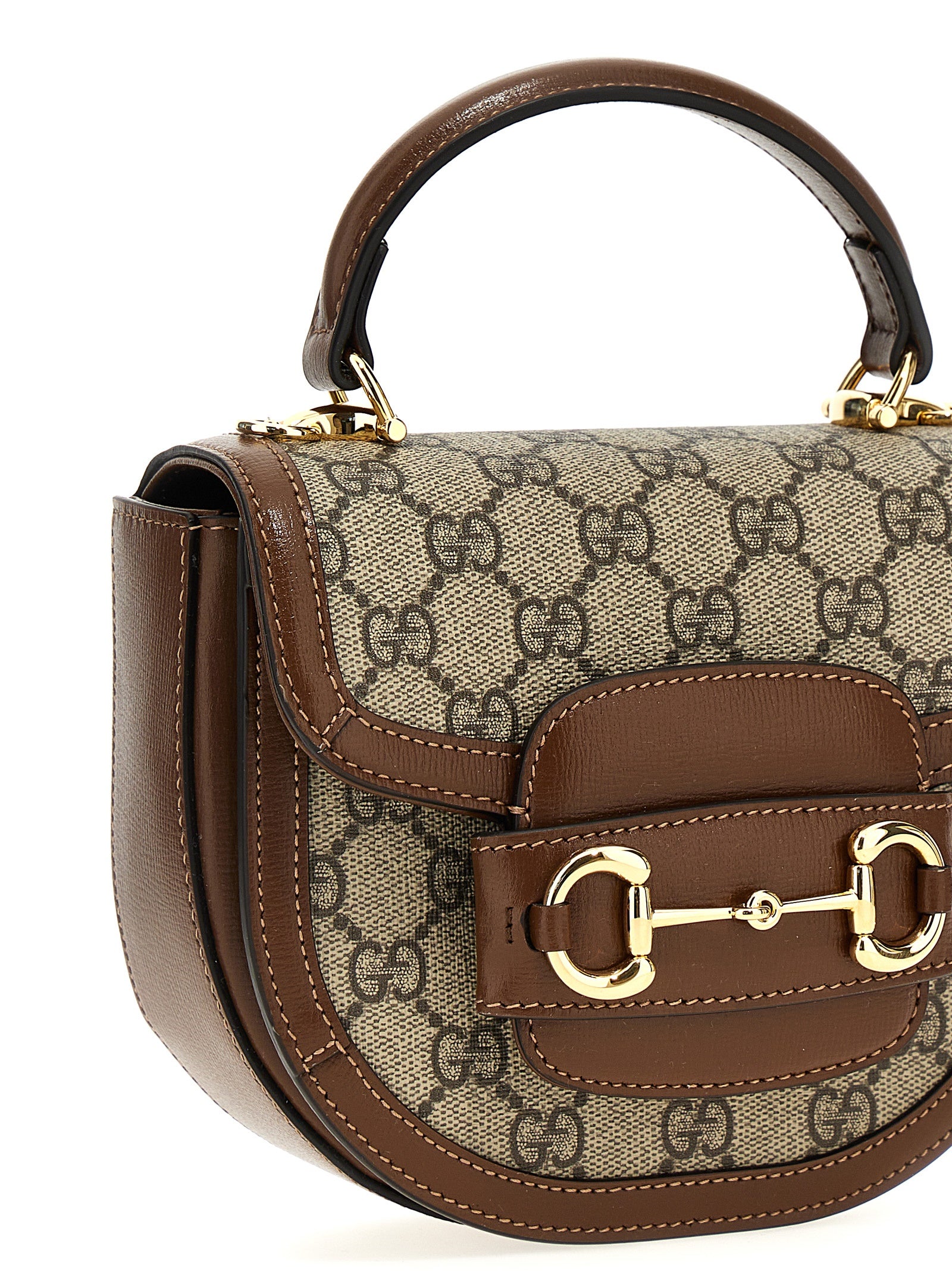 Gucci Brown Polyurethane Handbag
