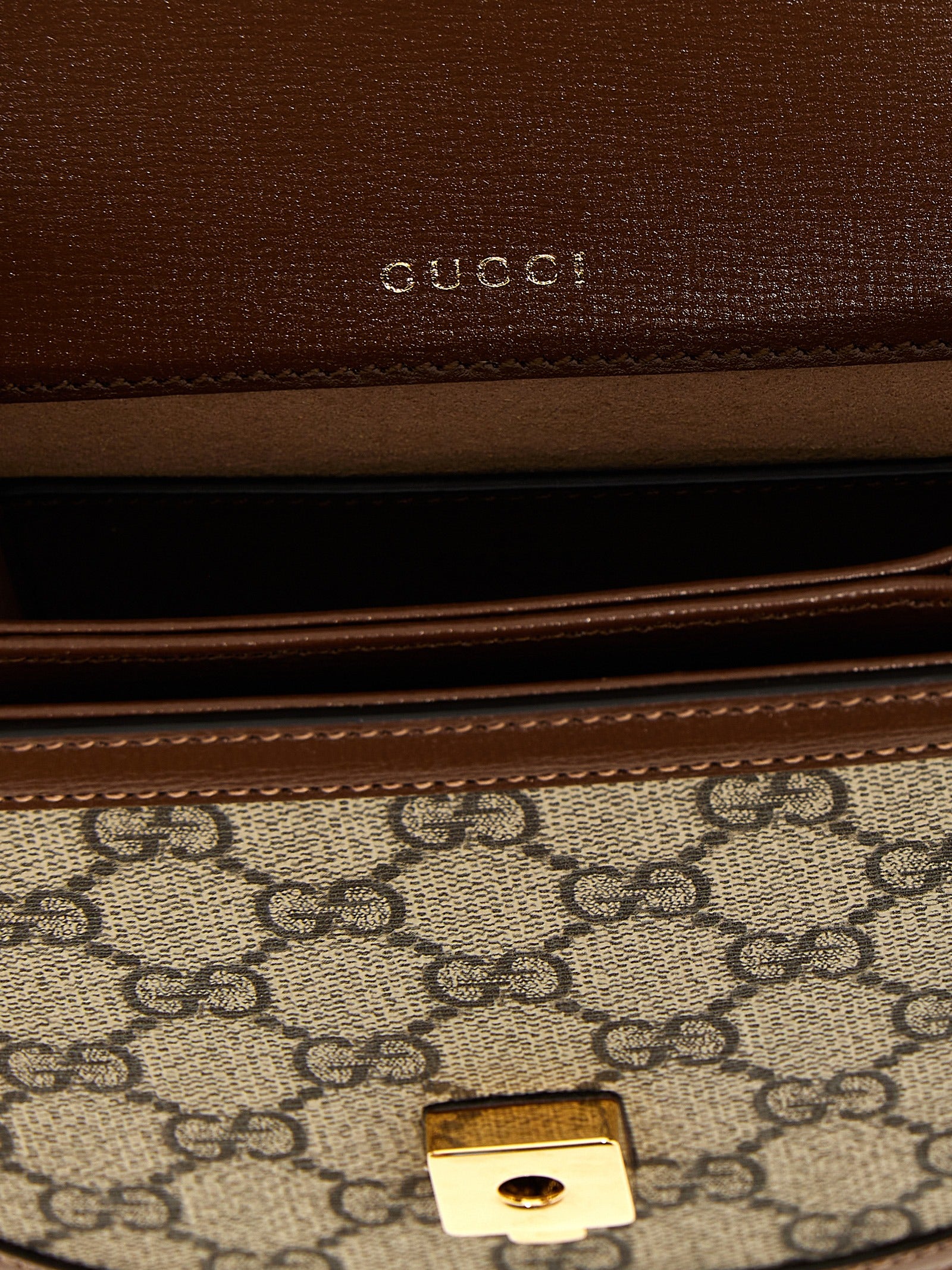 Gucci Brown Polyurethane Handbag