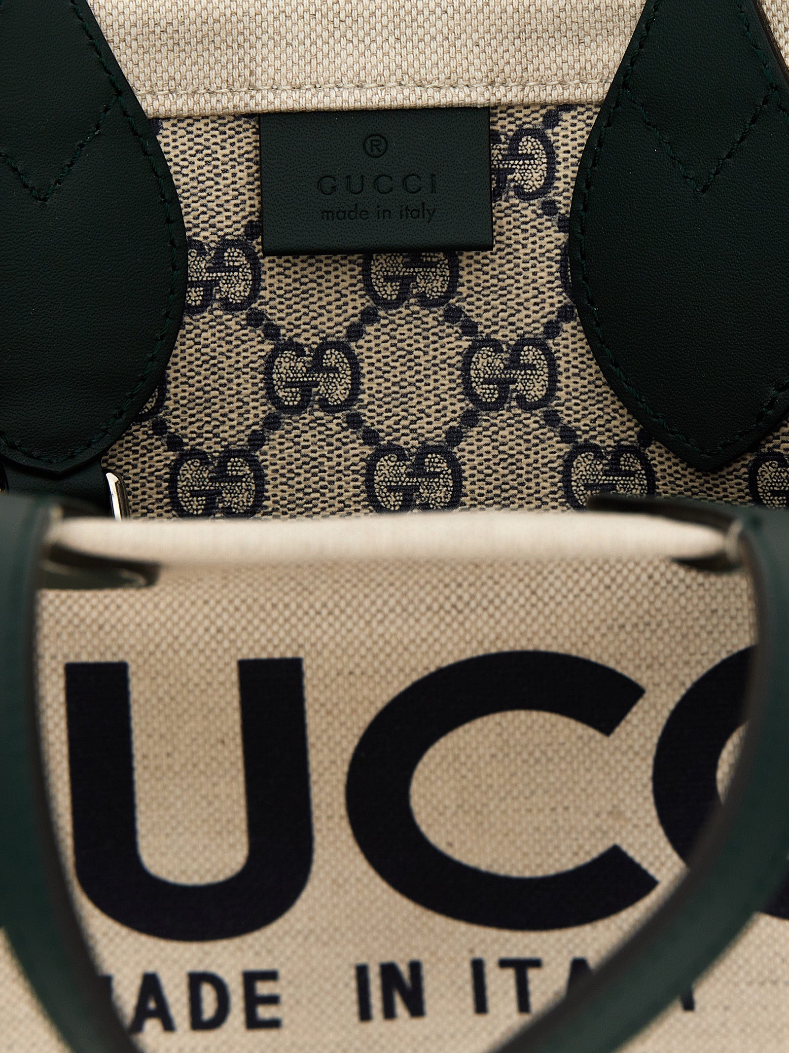 Gucci Multicolor Polyurethane Mini Canvas Shopping Bag