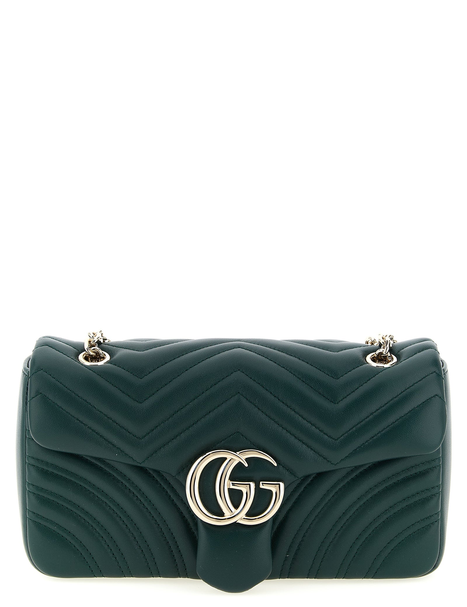 Gucci Green Lamb Leather Shoulder Bag