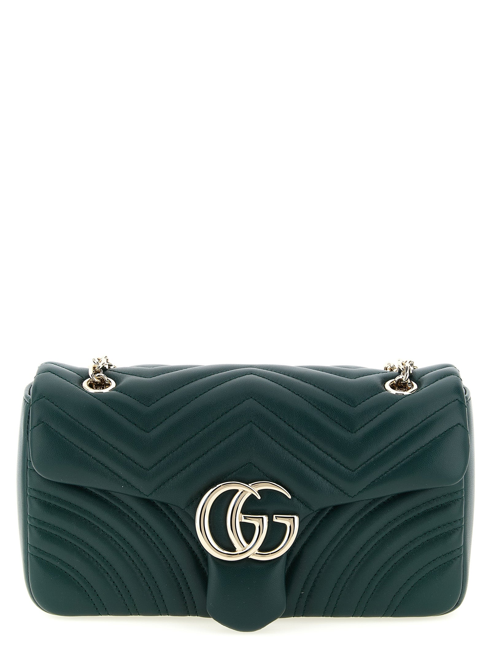 Gucci Green Lamb Leather Shoulder Bag