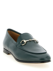 Gucci Green Calfskin Slip-On Loafers