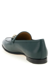 Gucci Green Calfskin Slip-On Loafers