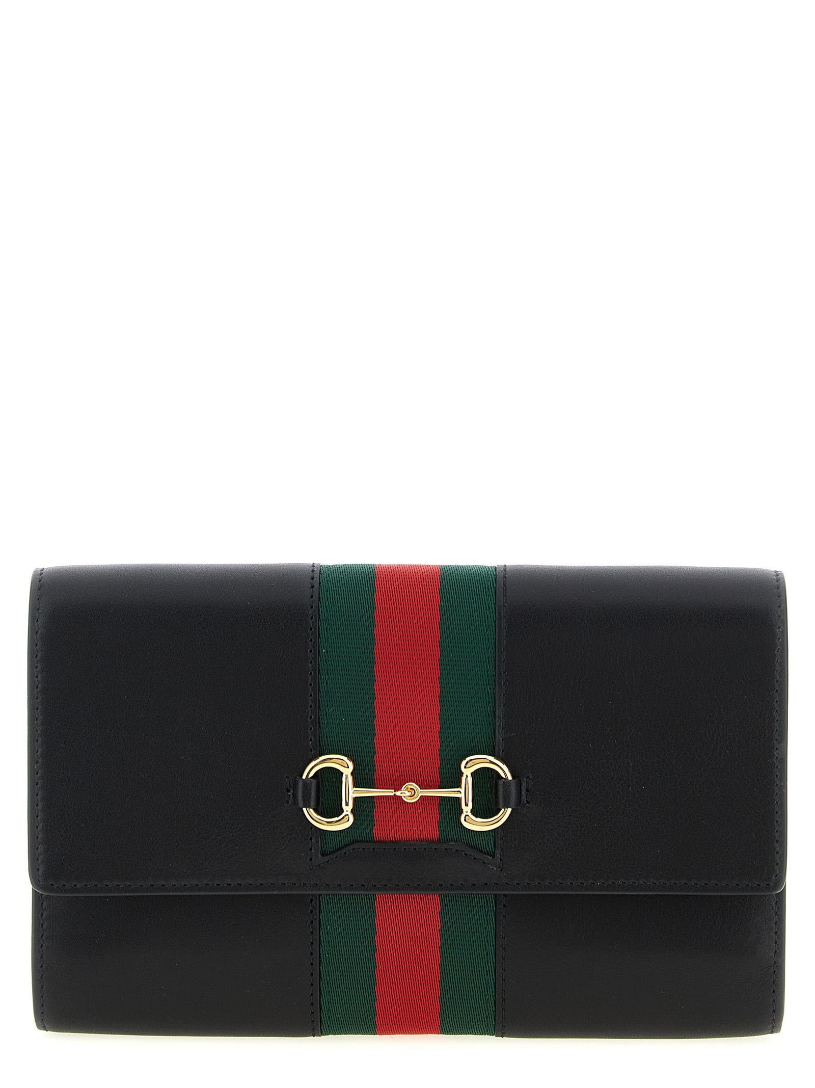 Gucci Black Calfskin Wallet on Chain