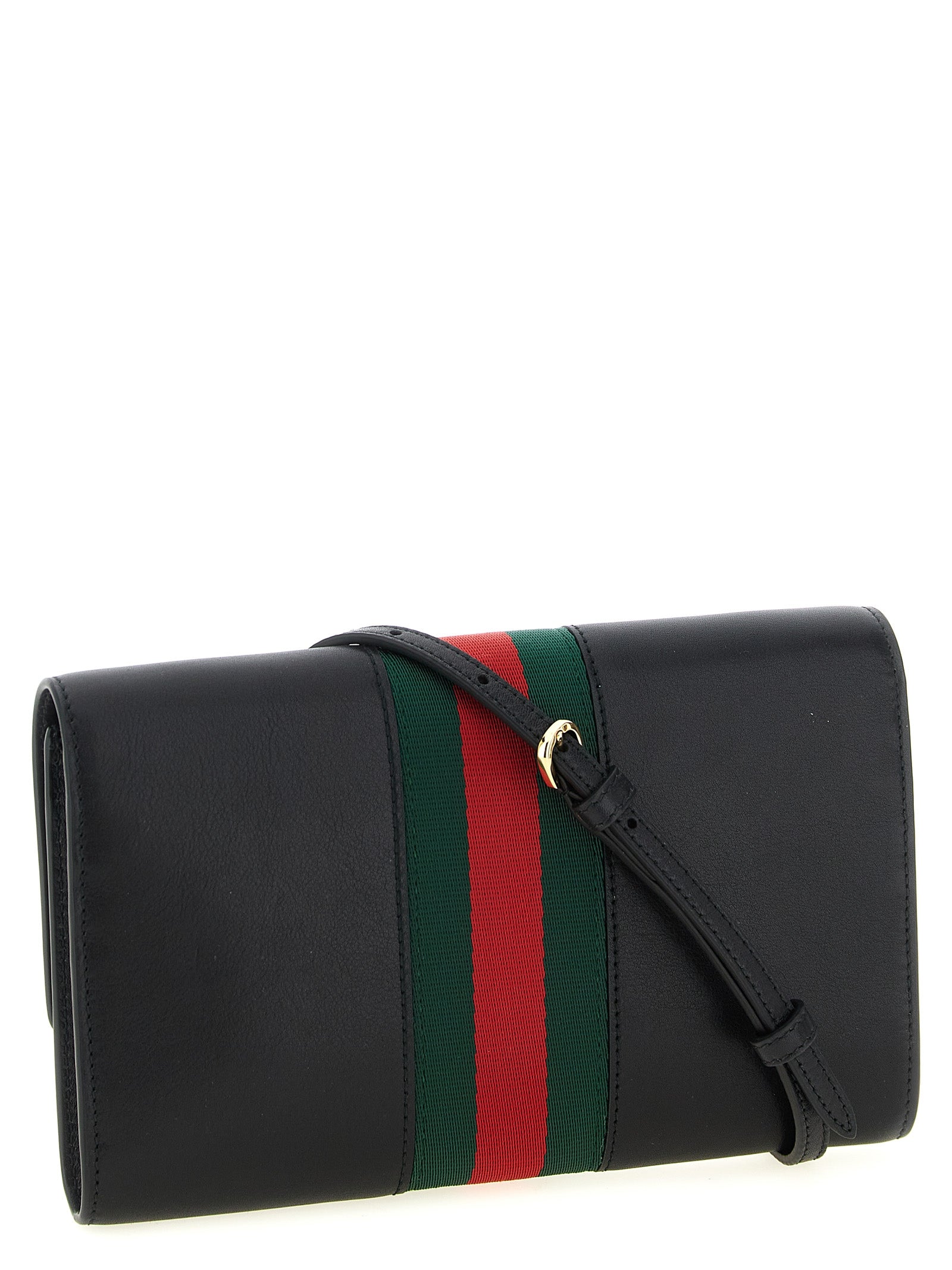 Gucci Black Calfskin Wallet on Chain