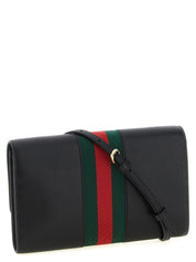 Gucci Black Calfskin Wallet on Chain