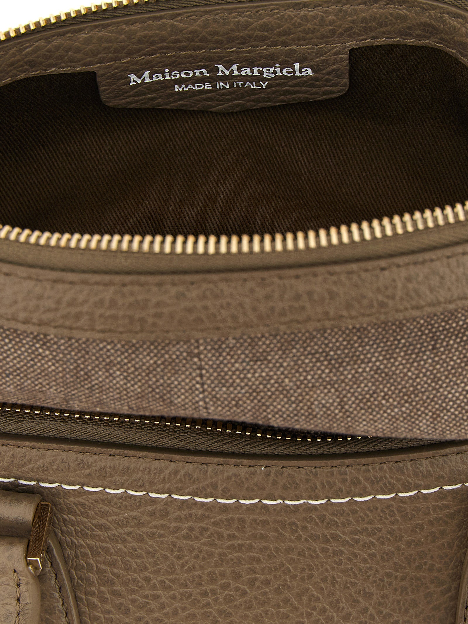 Maison Margiela Gray Calfskin Mini Shoulder Bag