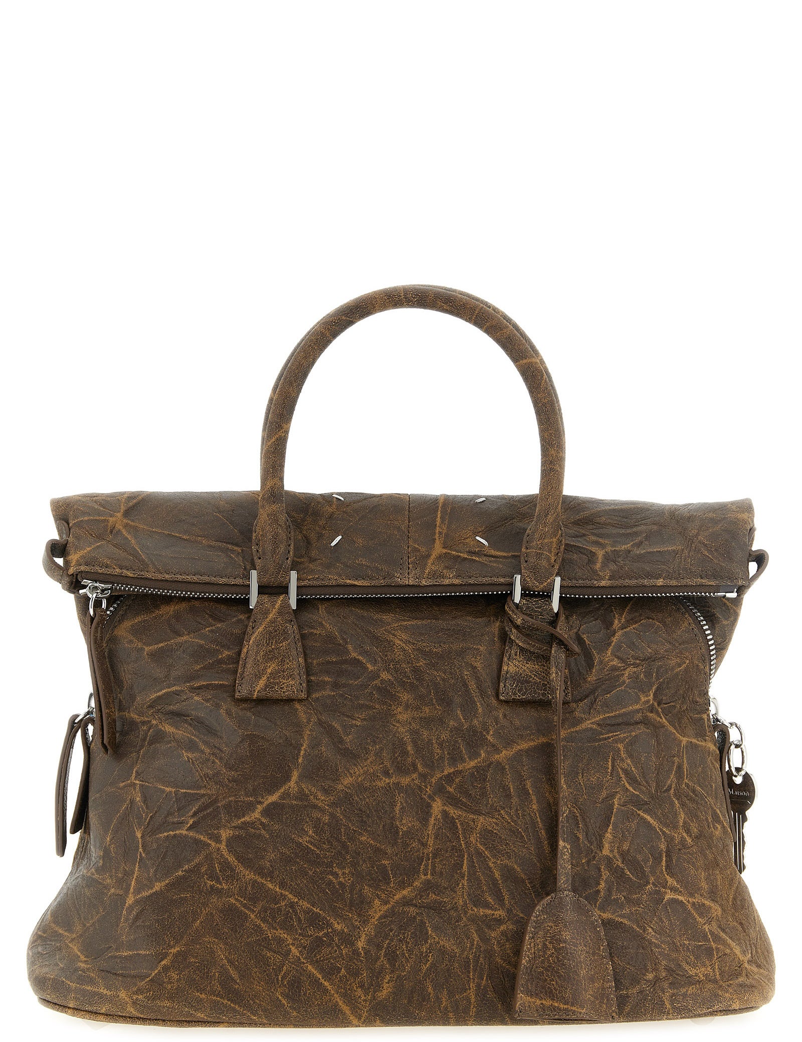 Maison Margiela Brown Goat Leather Shoulder Bag