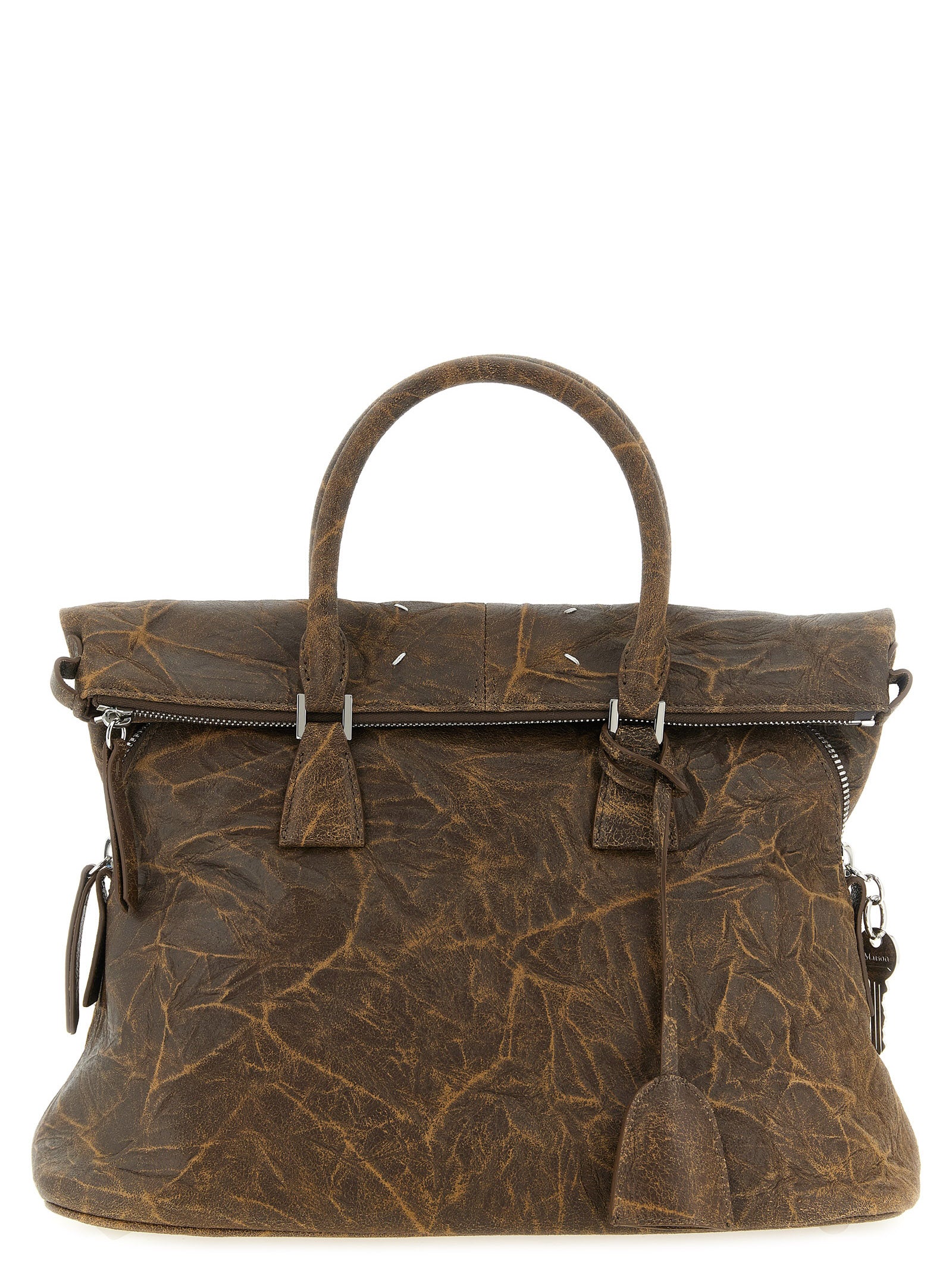 Maison Margiela Brown Goat Leather Shoulder Bag