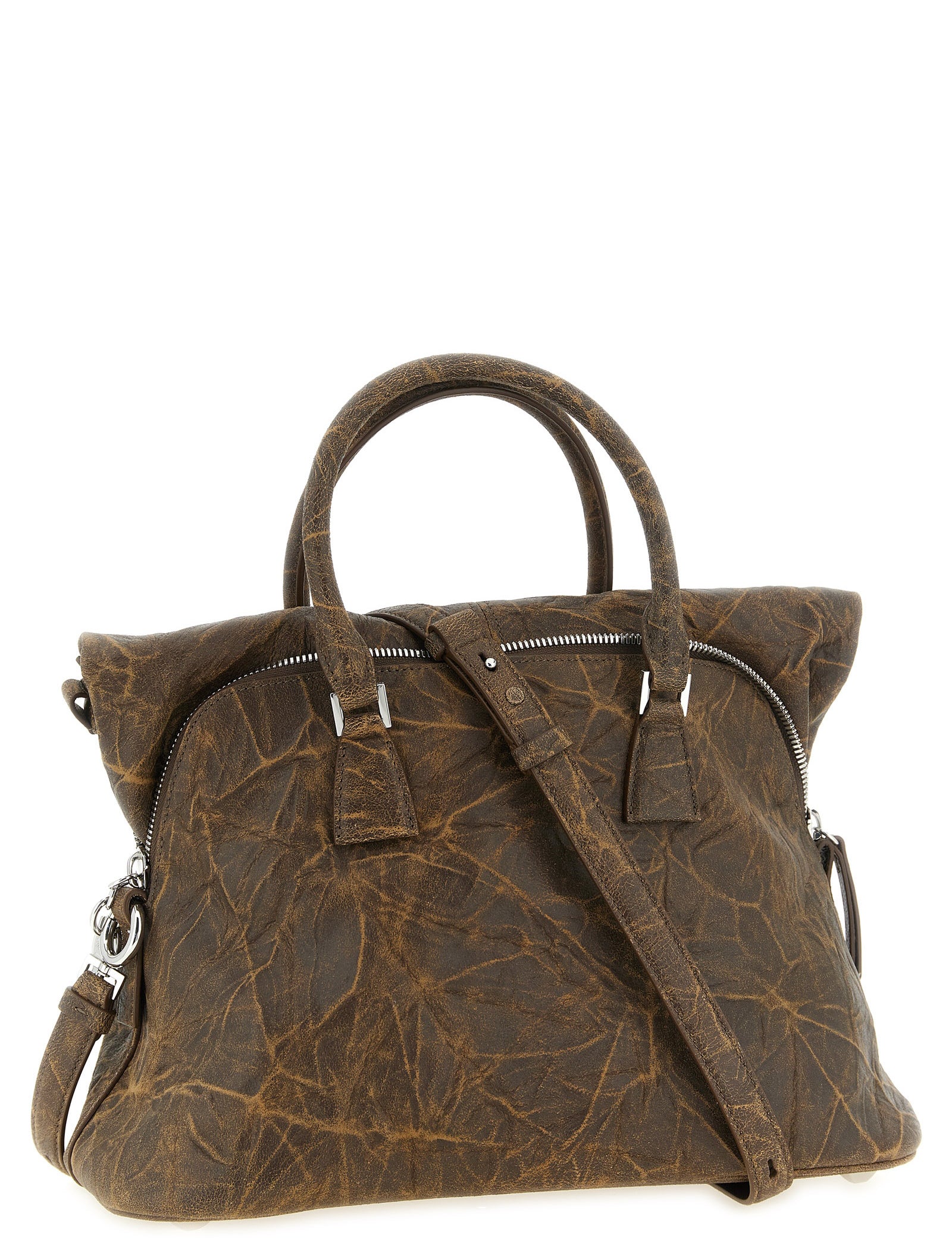 Maison Margiela Brown Goat Leather Shoulder Bag
