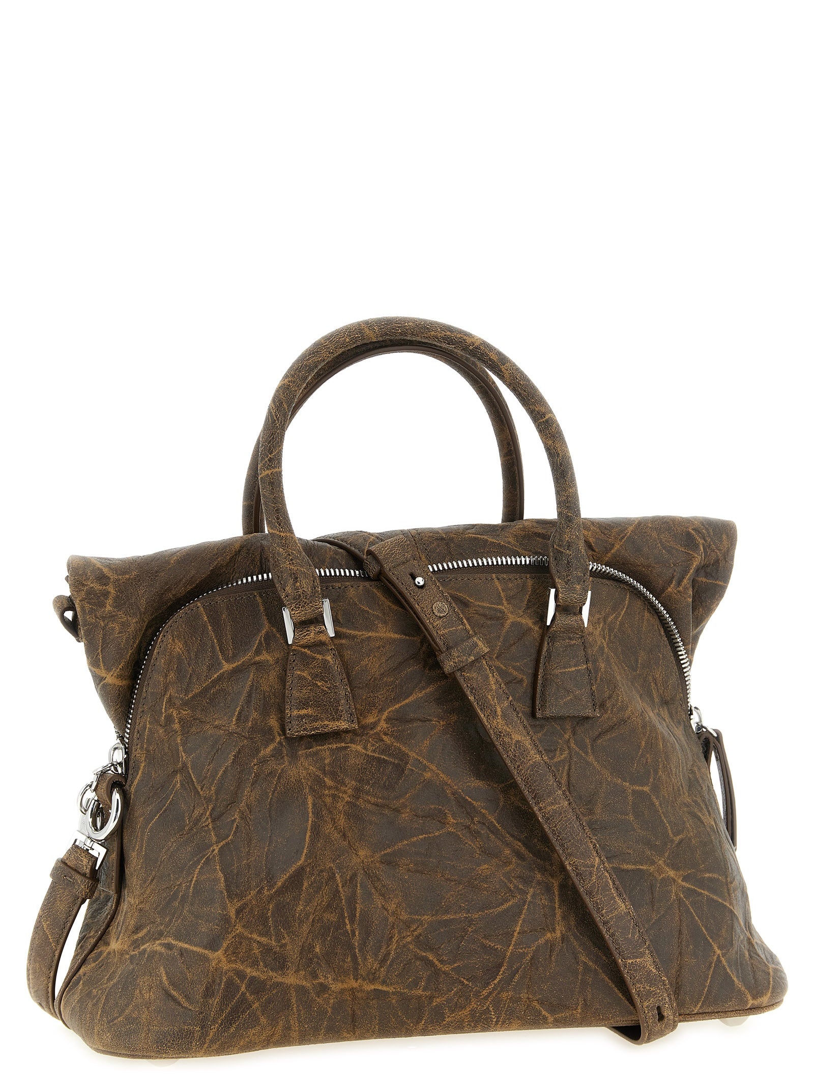 Maison Margiela Brown Goat Leather Shoulder Bag