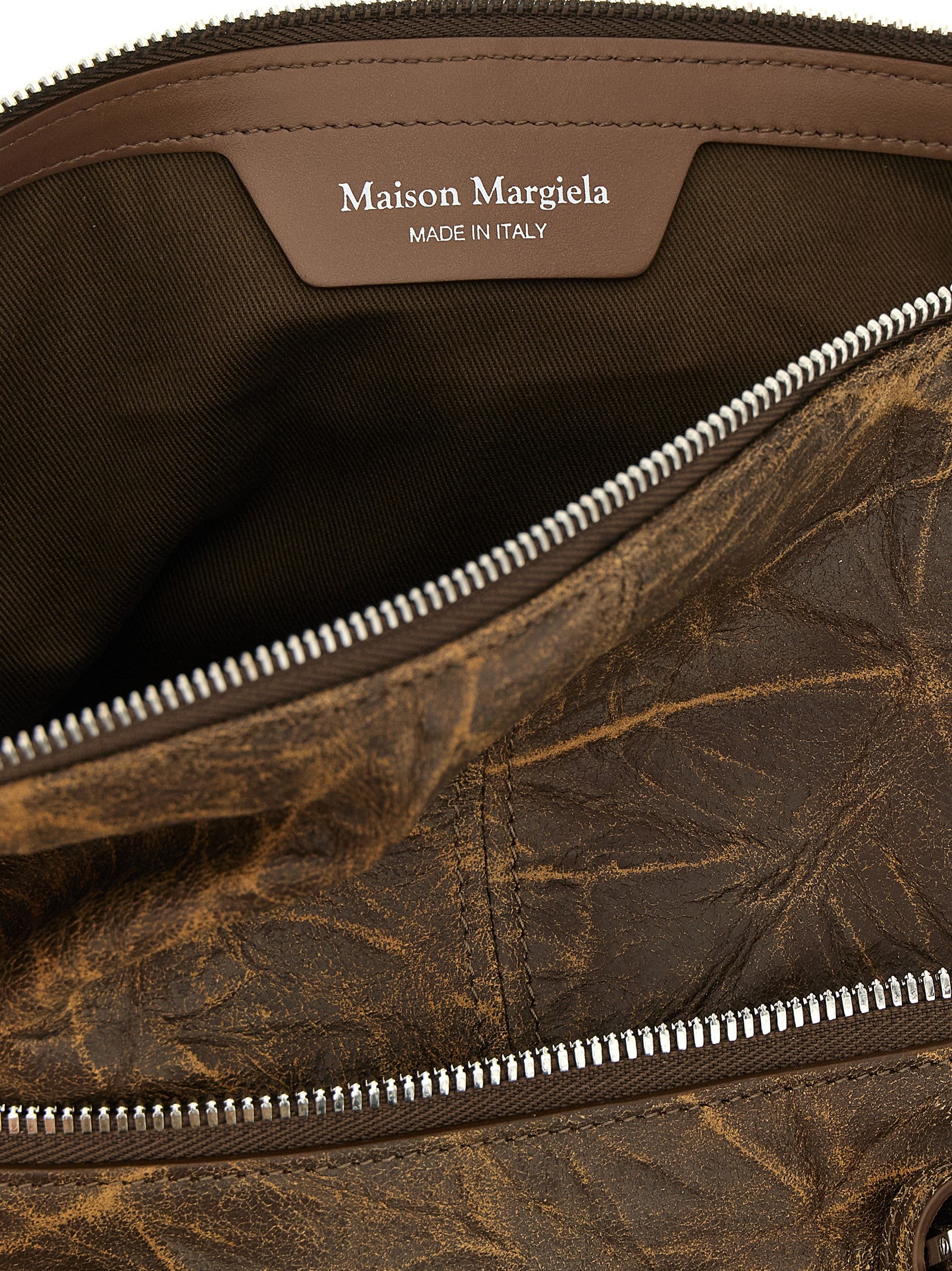 Maison Margiela Brown Goat Leather Shoulder Bag