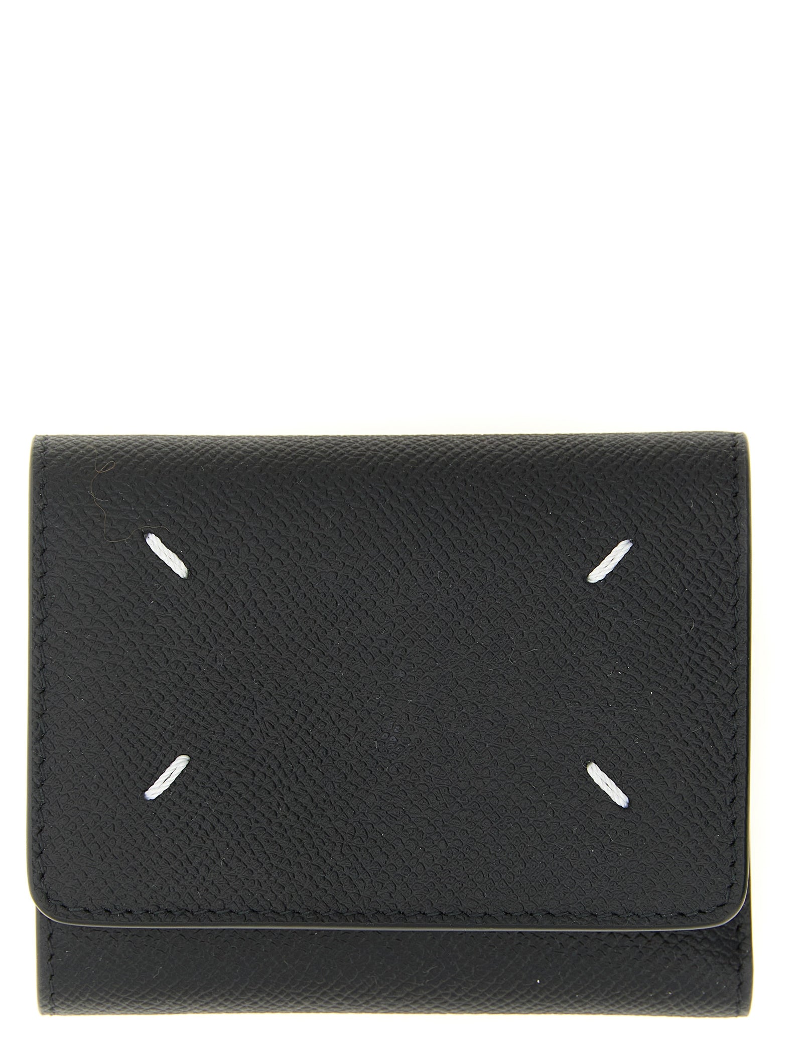 Maison Margiela Black Calfskin Tri-fold Wallet