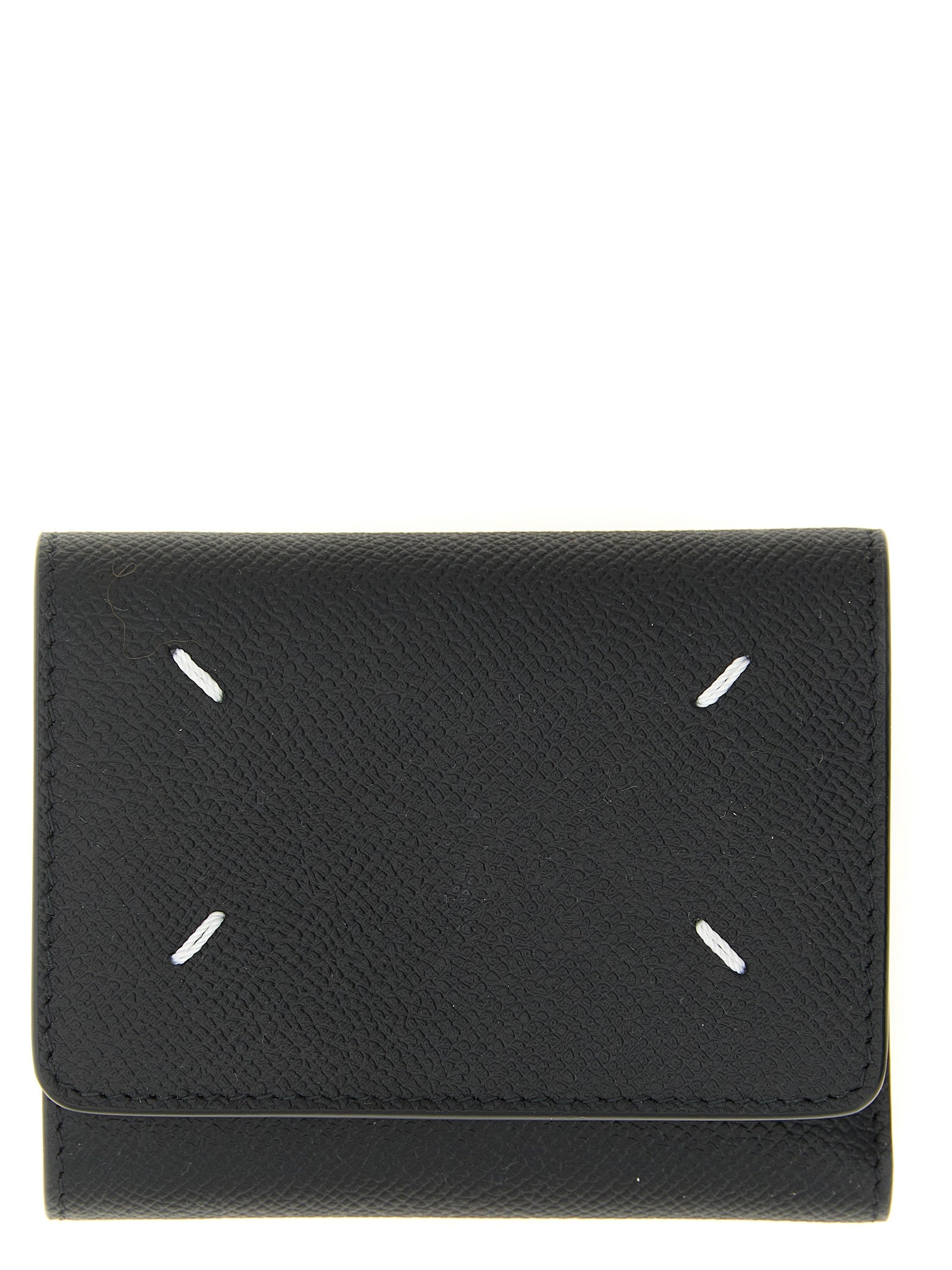 Maison Margiela Black Calfskin Tri-fold Wallet