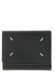 Maison Margiela Black Calfskin Tri-fold Wallet