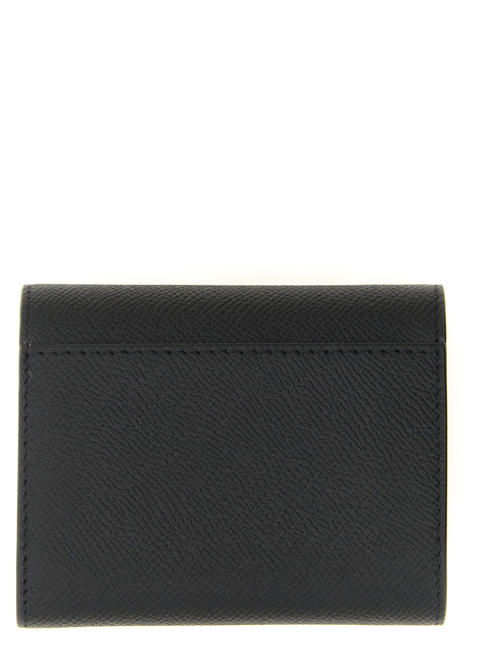Maison Margiela Black Calfskin Tri-fold Wallet