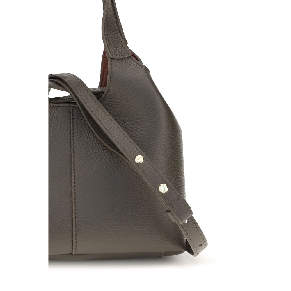 Coccinelle Brown Calf Leather Shoulder Bag