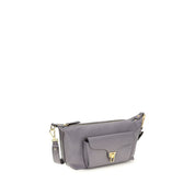 Coccinelle Gray Calf Leather Shoulder Bag
