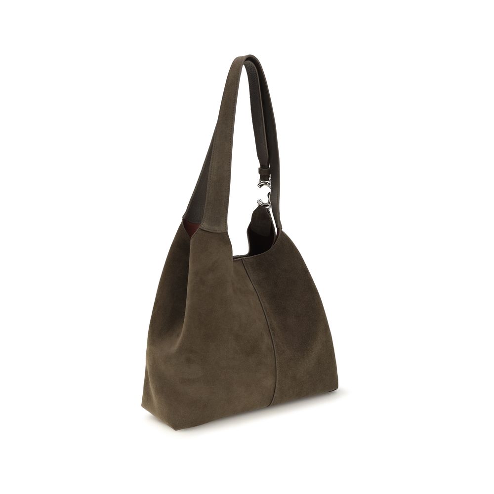 Coccinelle Brown Calf Leather Shoulder Bag