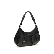 Coccinelle Black Calf Leather Shoulder Bag