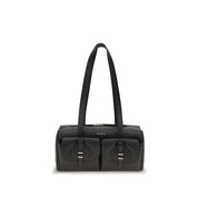Coccinelle Black Calf Leather Shoulder Bag
